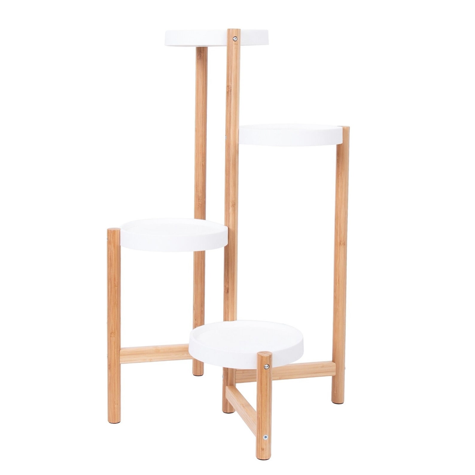 Hot 4 Tier Bamboo Plant Stand Tall Corner Indoor Flower Pot Etsy