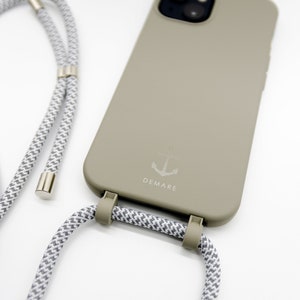 Mobile phone case TAUPEGRAU with removable mobile phone chain REFLEKTHELL