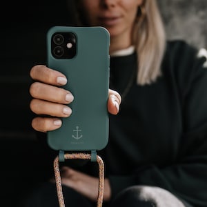 Étui pour téléphone portable PETROL avec chaîne amovible pour téléphone portable HIPPIE