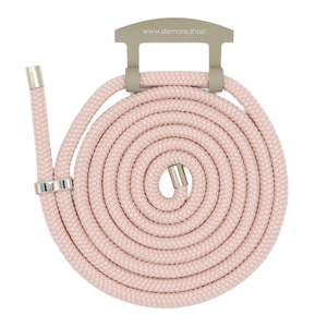 Mobile phone chain PINK with frame TAUPEGRAU (interchangeable cord)