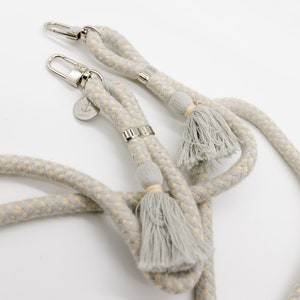 Boho cord GRAY (removable cell phone chain, cotton, boho cell phone strap)