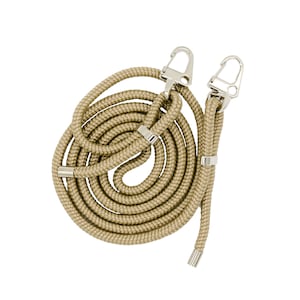 Carabiner mobile phone chain BEIGE (cord with carabiners, interchangeable cord)
