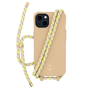 Étui pour téléphone portable BEIGE avec chaîne de téléphone portable amovible NEON