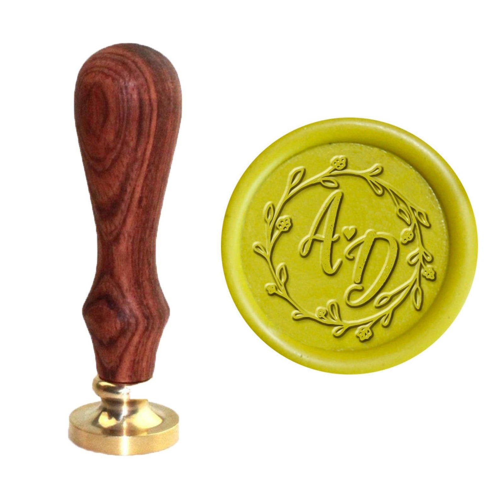 Custom wedding sealing stamp personalized initials wax seal Etsy