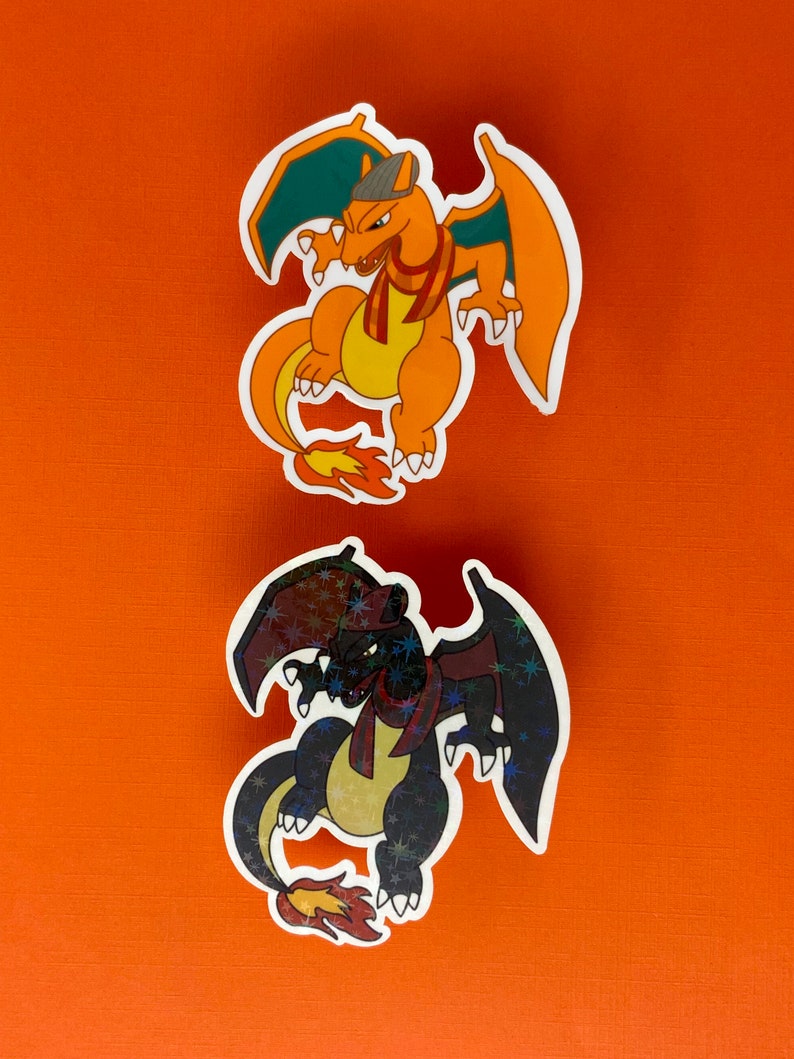 Regular or Shiny Unite Inspired Hipster Charizard Sticker - Etsy