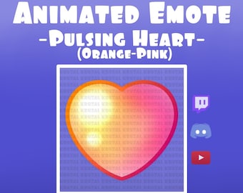 Emoticón animado de Twitch Heart | Gesto de corazón de contracción | emoticón de amor | Gesto de contracción animado | Bonito gesto de discordia | gesto de contracción | Gesto de corazón de contracción