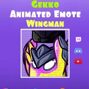 Twitch Animated Emote | Gekko Valorant | Emote Wingman | Gekko emote twitch | Gekko animation | cute emote | Animated Emote | valorant