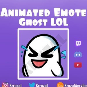 Emote Halloween Ghost animated Twitch | Halloween emote discord | Emotes Ghost twitch | LOL Ghost emote twitch | Spooky emote | Cute Ghost