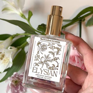 ELYSIAN | Ethereal Lemon Cake + Coconut Tuberose Perfume,  Botanical Natural Perfume