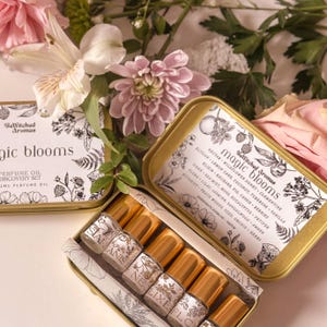 Magic Blooms | Perfume Oil Discovery Gift Sample Set, Ethereal + Nature Inspired Spring Perfume