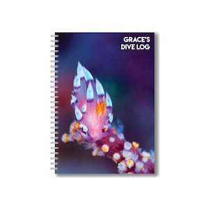 Custom Nudibranch Waterproof Dive Log