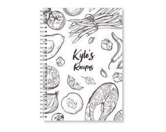 Personalised Waterproof Recipe Book | Cooking Journal | Baking | Family Recipes