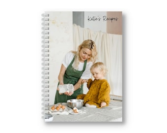 Personalised Waterproof Recipe Book | Cooking Journal | Baking | Family Recipes