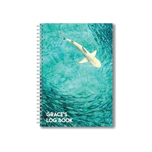 Custom Shark Waterproof Dive Log
