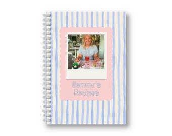 Personalised Waterproof Recipe Book | Cooking Journal | Baking | Family Recipes
