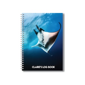 Custom Manta Waterproof Dive Log