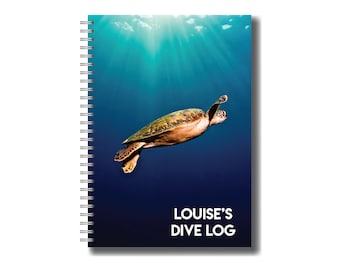 Custom Turtle Waterproof Dive Log