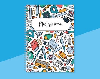 Personalized Waterproof Teacher Notebook: Handmade Journal