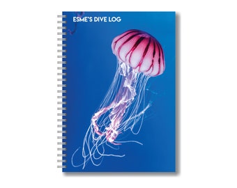 Custom Jellyfish Waterproof Dive Log