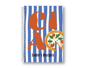 Personalised Waterproof Recipe Book | Cooking Journal | Baking | Family Recipes