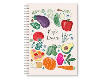 Personalised Waterproof Recipe Book | Cooking Journal | Baking | Family Recipes