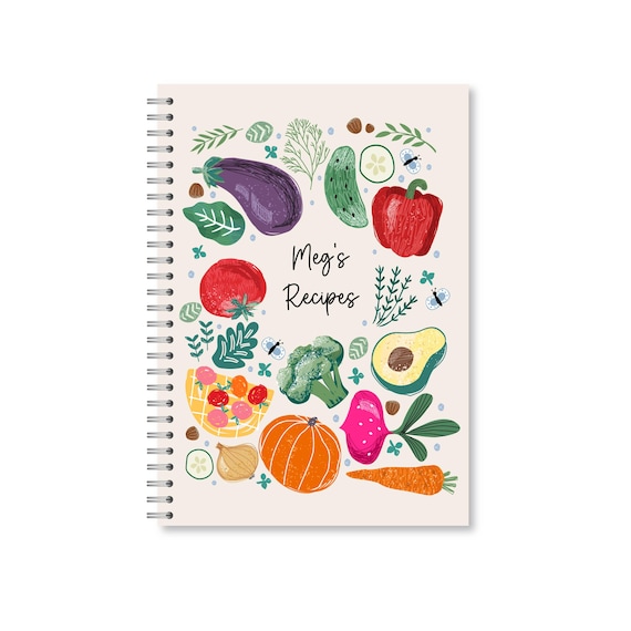 Personalised Waterproof Recipe Book | Cooking Journal | Baking | Family Recipes