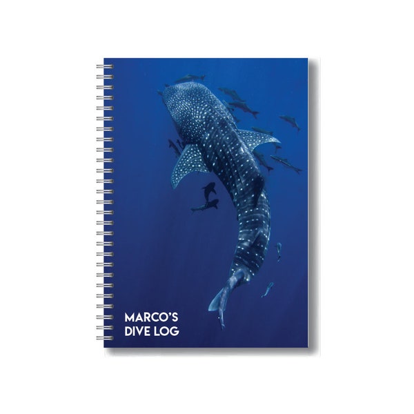 Custom Whales Shark Wasserdichtes Tauchbuch