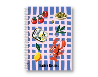 Personalised Waterproof Recipe Book | Cooking Journal | Baking | Family Recipes