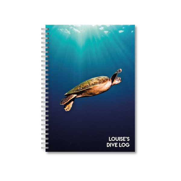 Custom Turtle Waterproof Dive Log