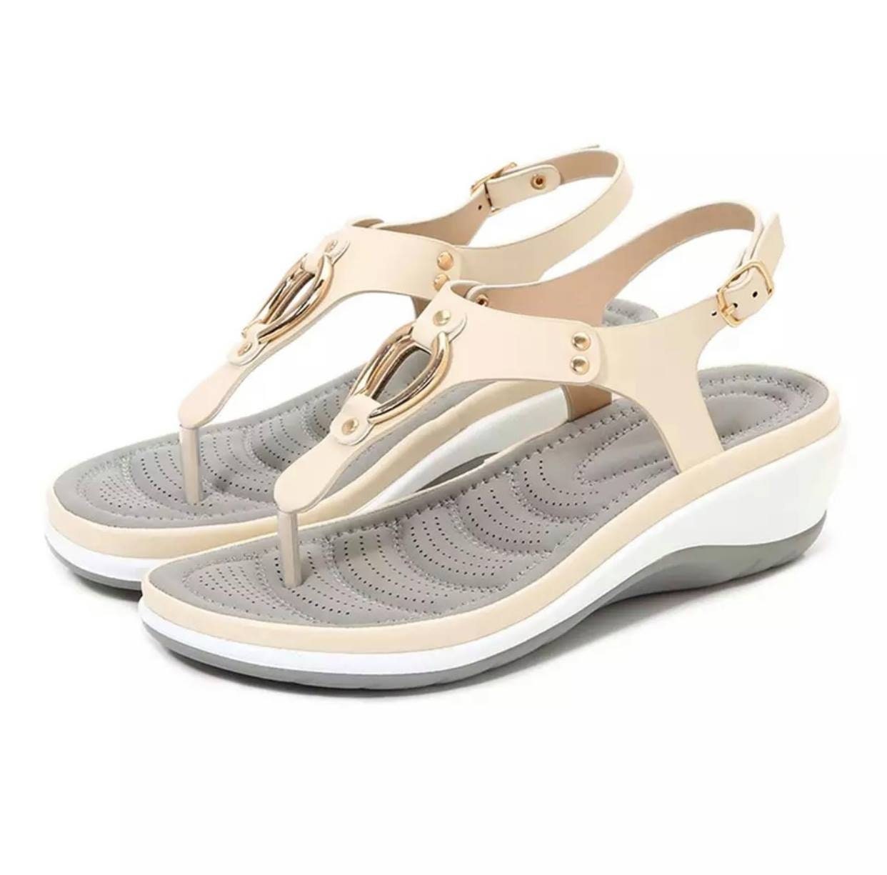 black leather womens sandals