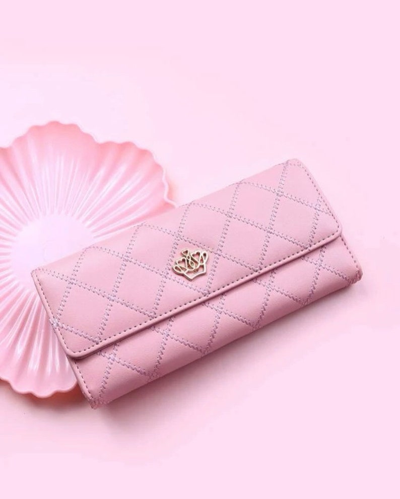 Pink Women Walletwallets Cutesmall Women Walletwallet Women Etsy