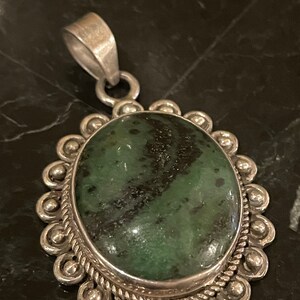 Best Quality Sterling Silver 925 Green Pendant Holiday Gifts, Wedding, Gift for her, Silver Jewelry, birthdays, women/girls