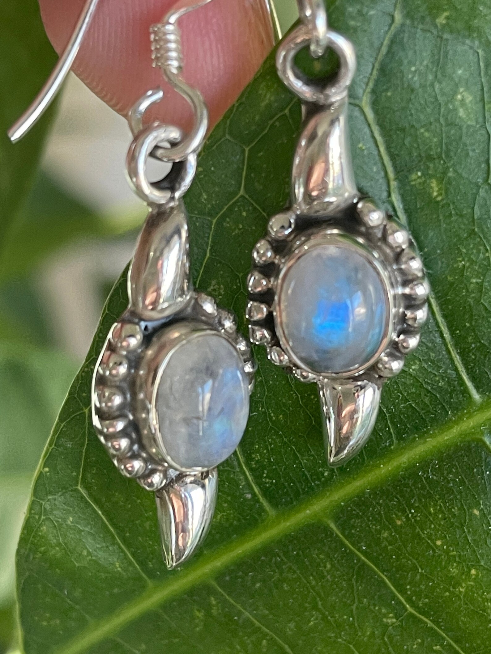 Sterling Silver Dangling Earrings Amethyst Opal Tiger's Etsy UK