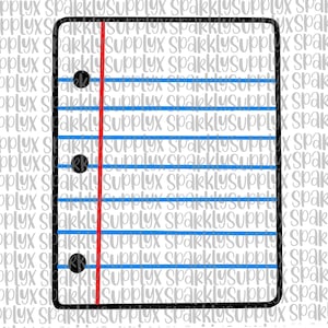 Notebook paper for clipboard *DIGITAL SVG ONLY*
