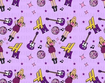 Hannah Montana Seamless file, png seamless digital paper, Best of both worlds, Character, print, pattern, Miley Cyrus png, bamboo