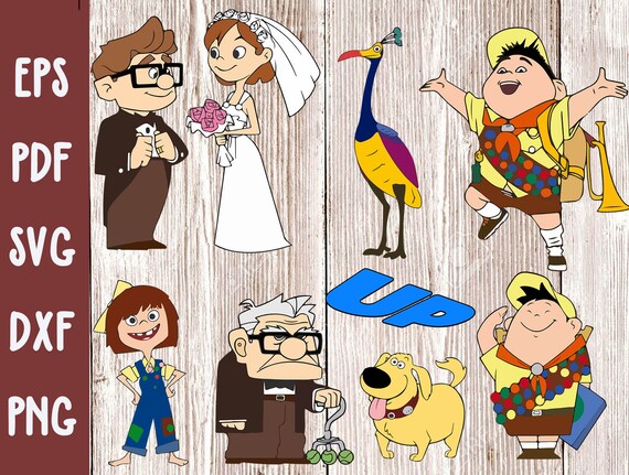 Up movie SVG Bundle Eps Dxf Png files Russel SVG Carl | Etsy