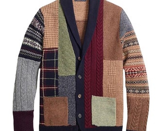 mens wool cardigan with pockets