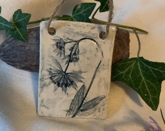 Ceramic Botanical Flower Wall Decoration