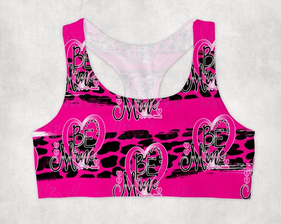 Xoxo Buffalo Plaid Sports Bra Digital Design for Sublimation