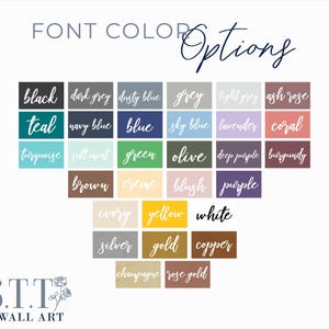 a poster with different font and colors