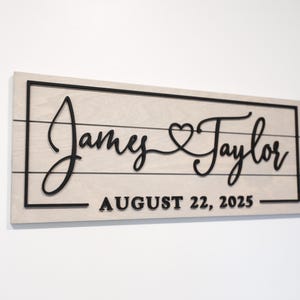 Pallet Sign - Family Name Sign - Custom Wood Sign - 3D Sign - Personalized Wedding Gift - Last Name Sign - Established Sign