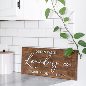 Laundry Sign, Custom Laundry Room Sign, Personalized Laundry Company ...