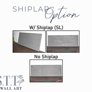 a picture of a wooden surface with the words shiplap and no shipla