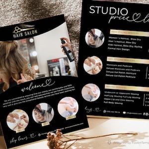 Beauty Salon Flyer Price List Template