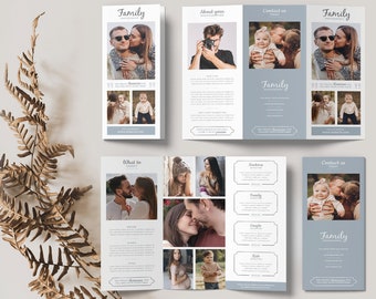 Photography Trifold Flyer Template • Photography Flyer Design • Photography Brochure • editable Trifold Flyer • Photoshop • Instant Download