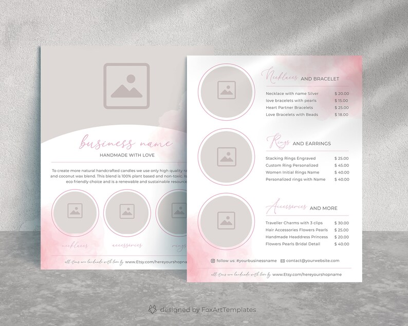 Small Business Flyer Template for Your Etsy Shop and Price Etsy Canada Small Business Flyer Template for Your Etsy Shop and Price Etsy Canada