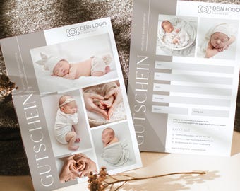 Photography Gift Card Template: Editable Photoshoot Voucher