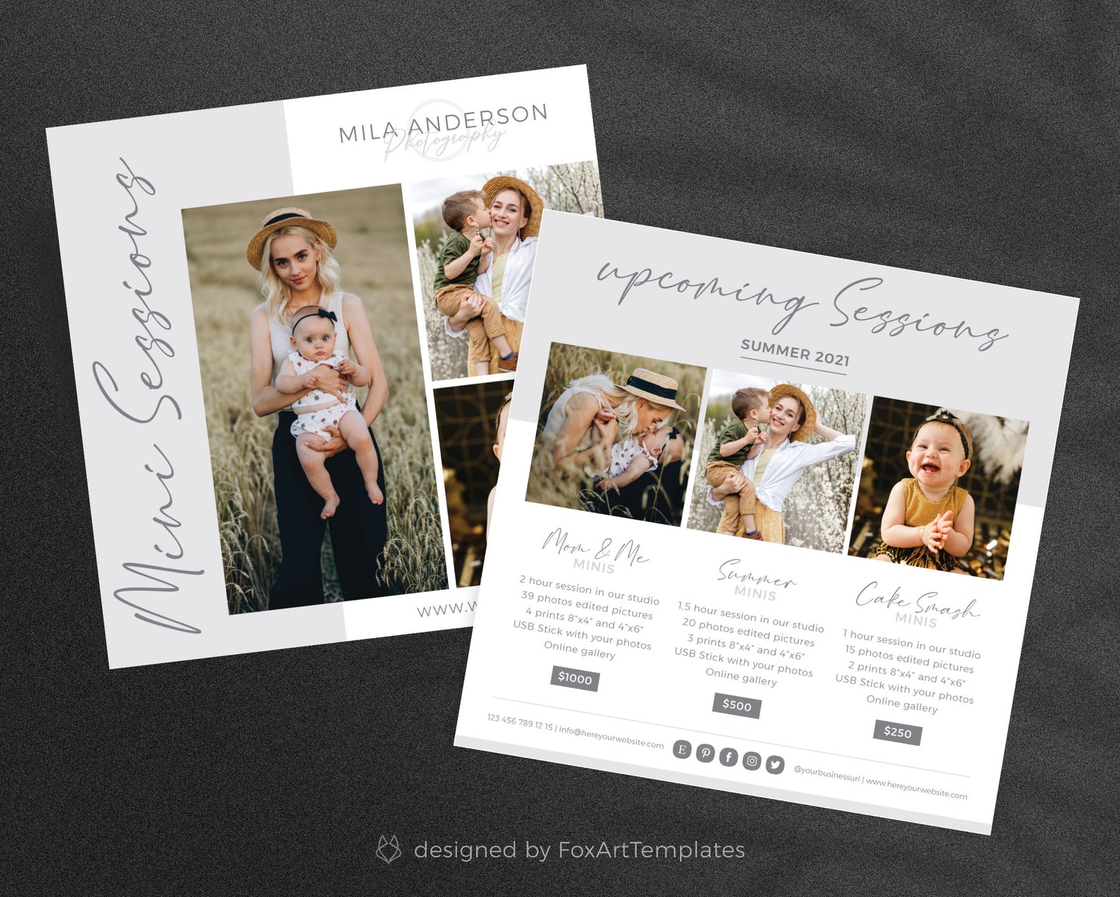 Photography Template Bundle Photography Marketing Package Etsy Photography Template Bundle Photography Marketing Package Etsy