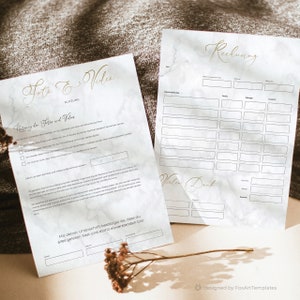 May include: A white and gray marble-patterned document with the word "Rechnung" (German for invoice) written in gold cursive script. The document has a table with columns for description, price, quantity, and total. The document also includes a section for the customer's name, address, and payment information.