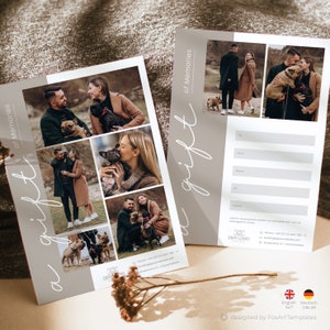 Photography Gift Certificate Template Photoshop PSD Template